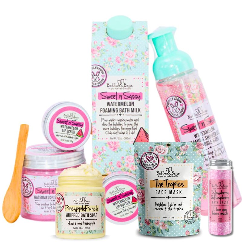 Bella & Bear Mini Mystery Box – Surprise Beauty & Bath Gift Set for Women – $60+ Value, Cruelty-Free & Vegan, Perfect Self-Care or Gift Idea (Mini Mystery Box) (Mini Mystery Box)