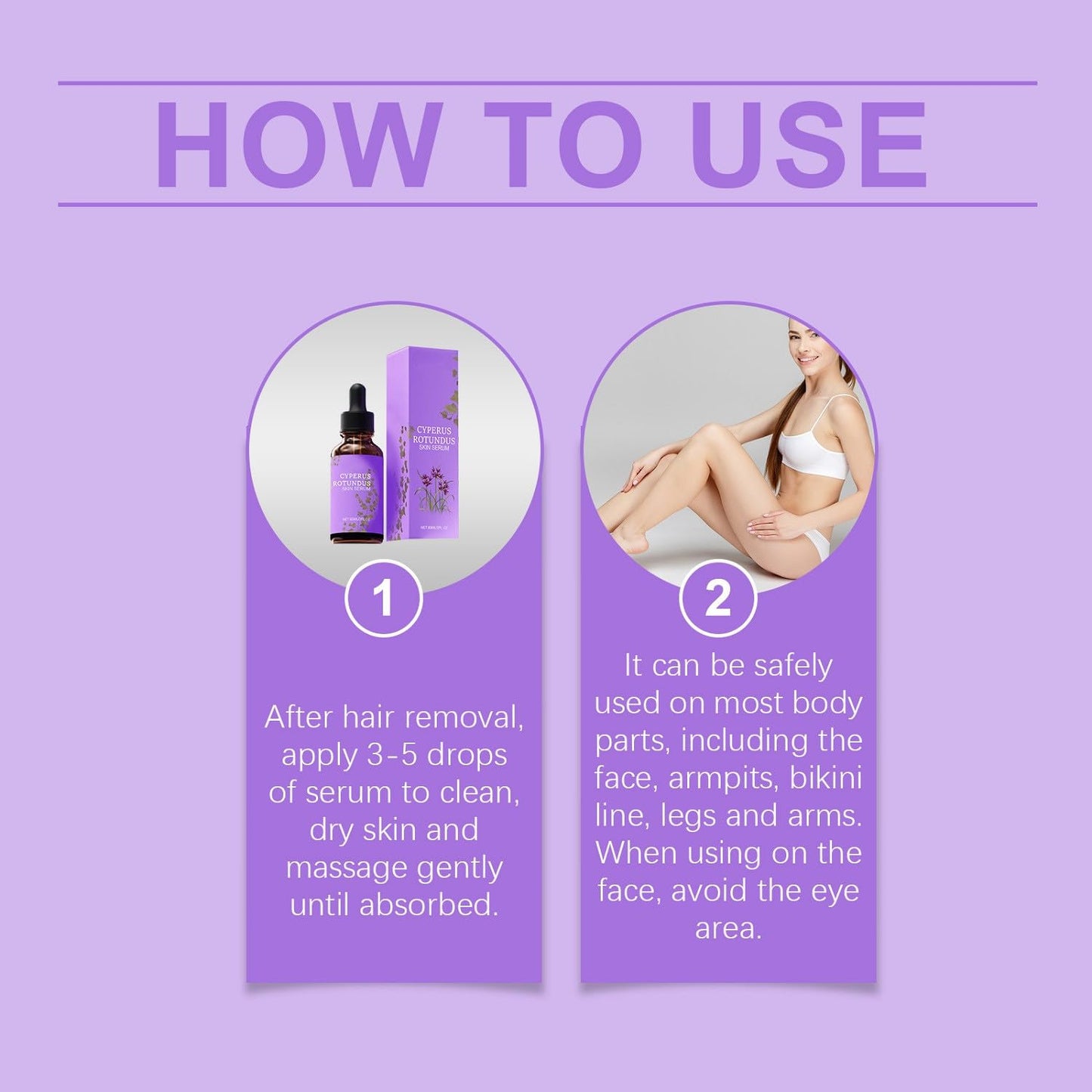 LOYOTICE 3Pcs Cyperus Rotundus Skin Serum, Cyperus Rotundus Oil for Hair Removal, Natural Organic Moisturizing Soothing Body Oil, Balances Skin Tone, Reducing Body Hair