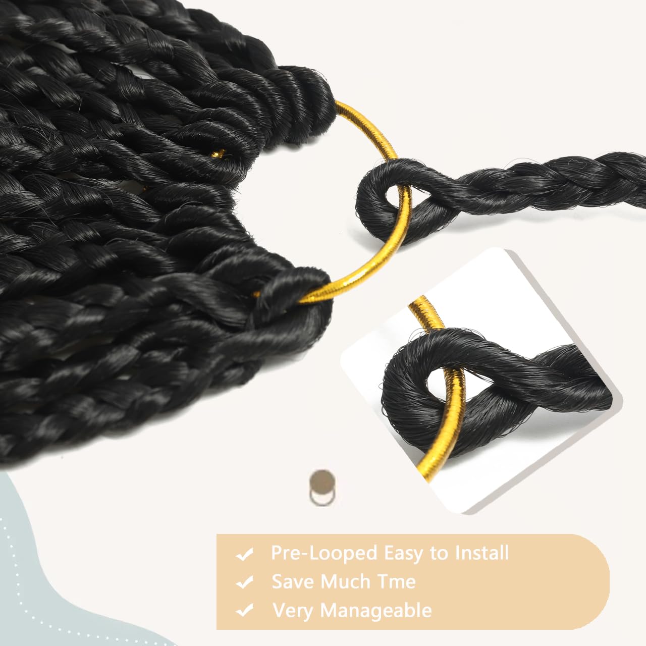 Goddess Box Braids Crochet Hair 7 Packs 18 Inch Boho Crochet Braids for Women Color T4/30 Pre-looped Bohemian Crochet Box Braids With Curly Ends Ombre Brown Boho Box Braids Braiding Hair Extensions