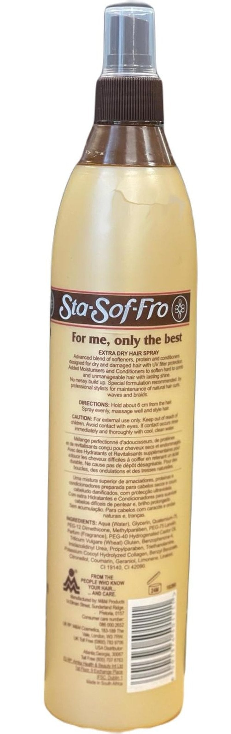 Sta Sof Fro Extra Dry Hair and Scalp Spray, 16 Oz