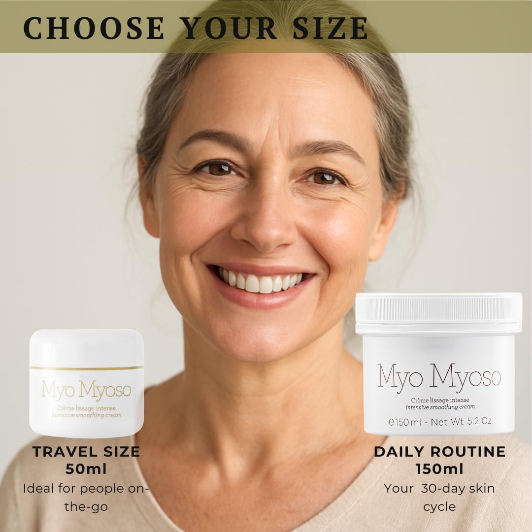 Gernetic MYO MYOSO Intensive Smoothing Cream, Intense Face Moisturizer with Collagen & Hyaluronic Acid, Peptides Serum with Tightening Effect, 150 ml/ 5.2 oz