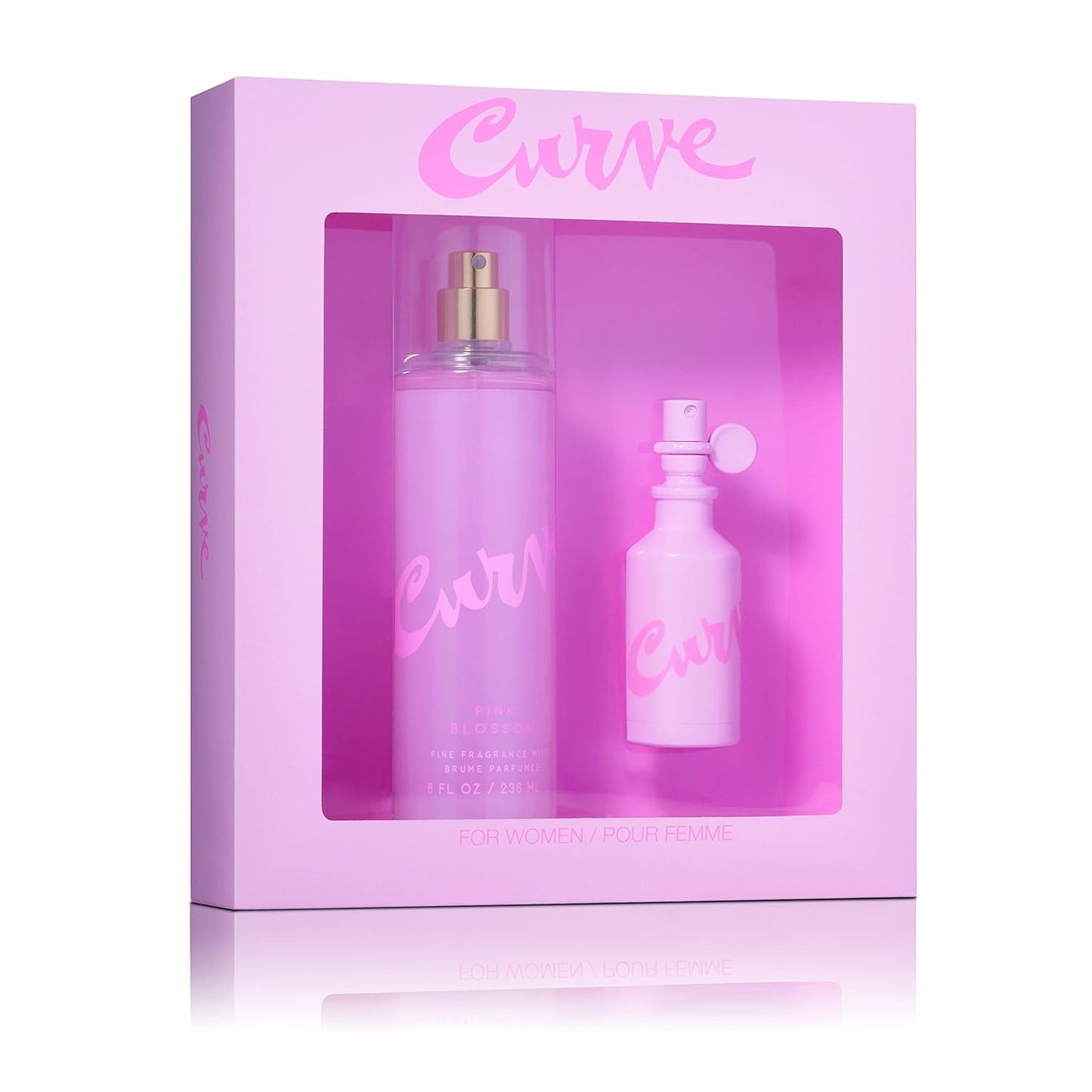 Curve Women's Perfume Fragrance, Casual Day or Night Scent, Pink Blossom, 1 Fl Oz
