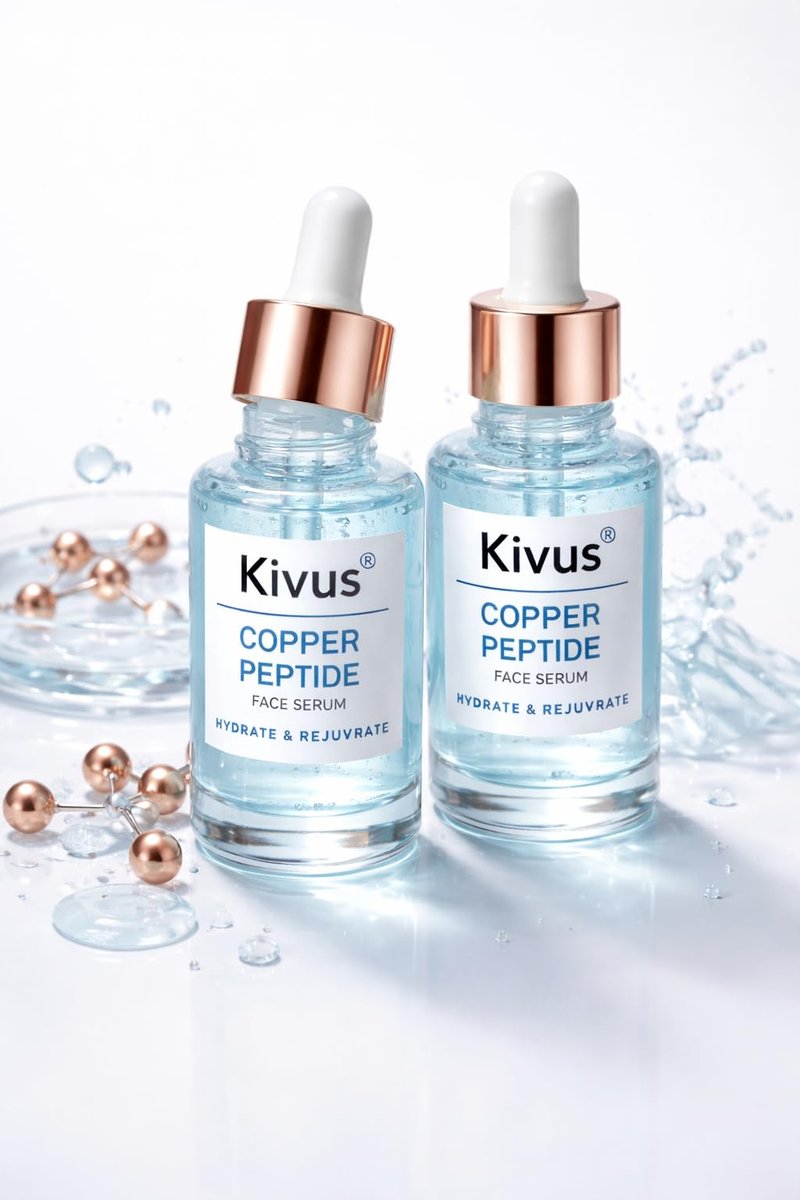 (2 Pack) KIVUS® Copper Peptide Clavicular Clav Serum for Rejuvination and Looksmaxing