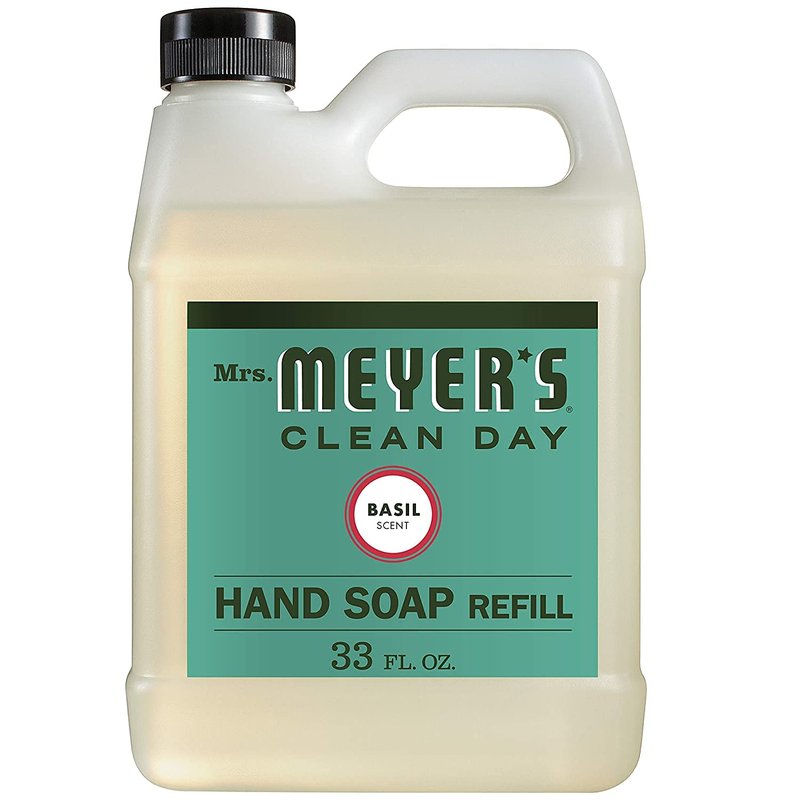 Mrs. MEYER'S Liquid Hand Soap New Everyday 6 Scent Variety Pack Refills, 1 Rainwater, 1 Oat Blossom, 1 Plumberry, 1 basil, 1 lavender, 1 Lemon Verbena, 1 CT