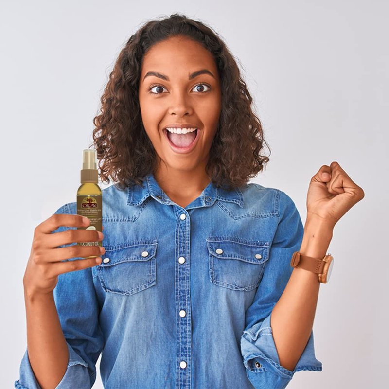 Coconut Spray Mist Oil For Hair Leaves Hair With Shining Luster&Soft Feel Revives Damaged Brittle Hair Paraben Free For All Skin&Hair Types and Textures Made in USA 2oz