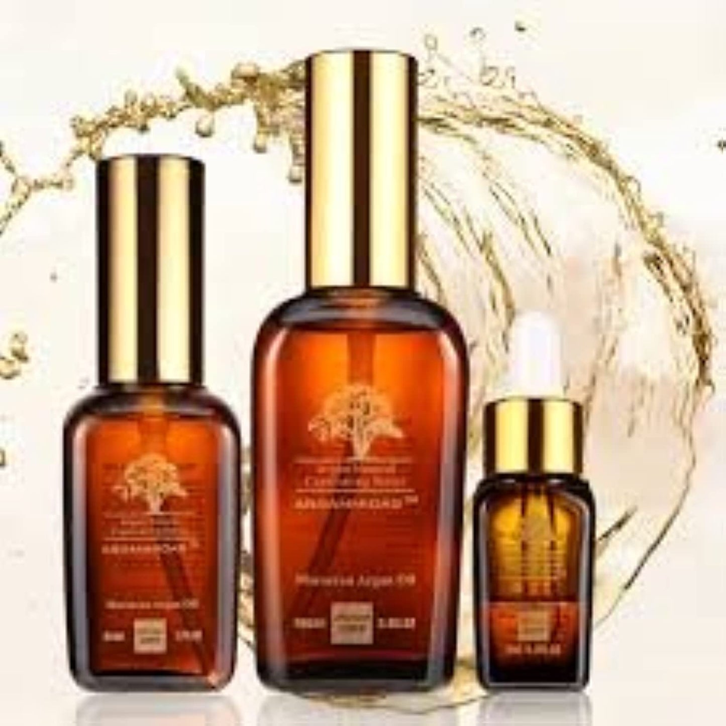 Arganmidas Moroccan Argan Oil 100ml Perfect for Leave in Treatment & Conditioner ALSO for Face and Body- Wonderful Anti Aging, Anti Wrinkle Beauty Secret,