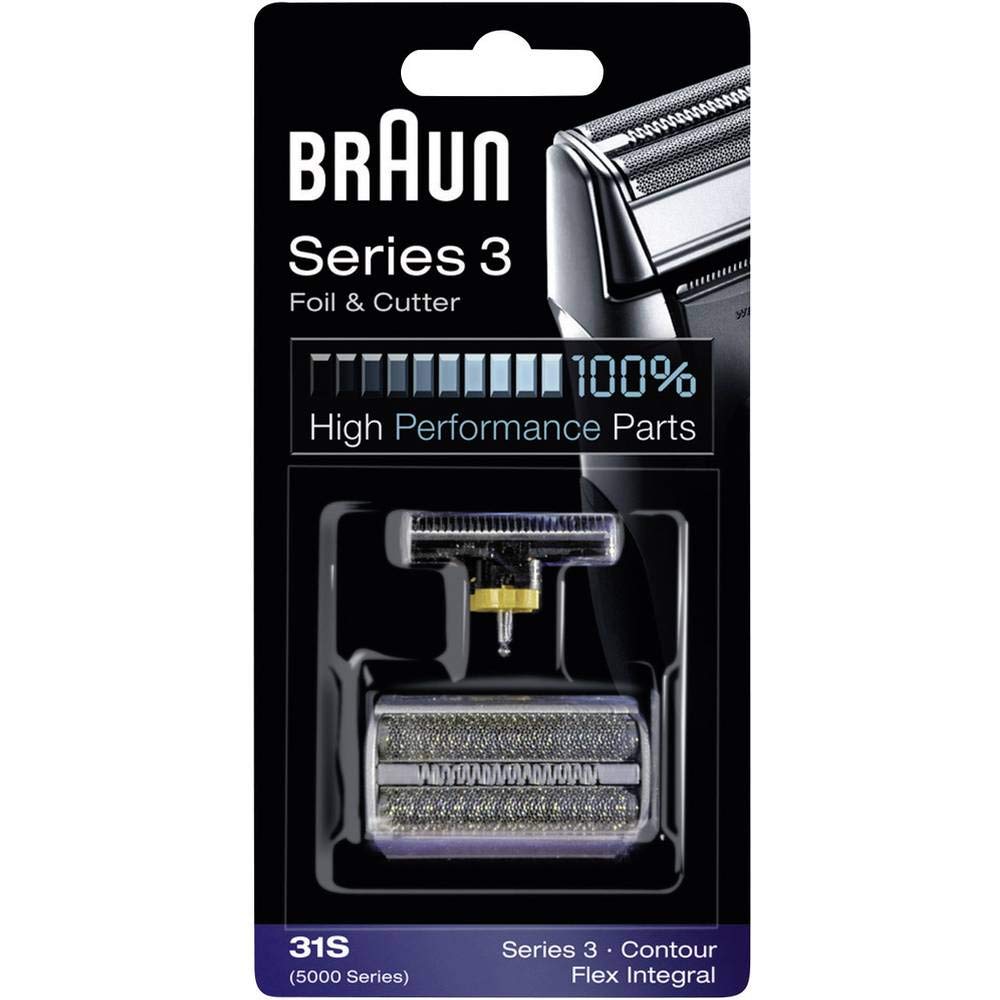 Braun 31S Replacement Foil & Cutter Combo Pack - Silver Shaver Parts