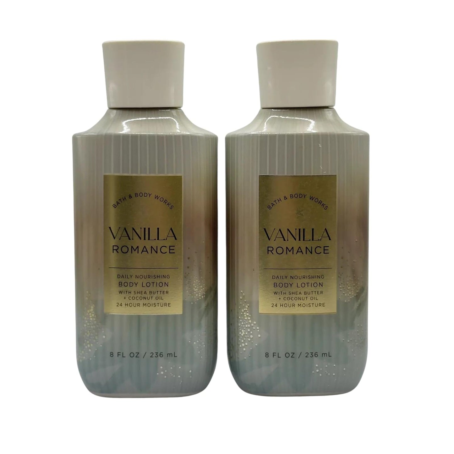 Bath & Body Works Vanilla Romance Body Lotion and Body Gel Wash 2 Piece Set