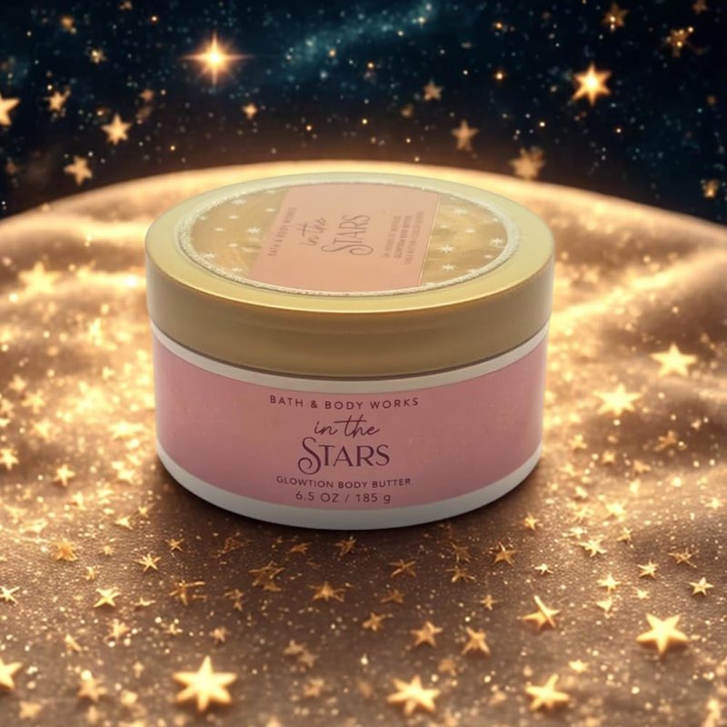 Bath & Body Works IN THE STARS Glowtion Body Butter for Women with a Red Bow for Holidays & Gifts - 6.5 oz