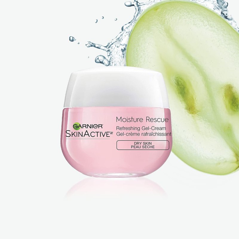 Garnier SkinActive Moisture Rescue Refreshing Gel-Cream for Dry Skin, Oil-Free, 1.7 Oz (50g), 1 Count (Packaging May Vary)