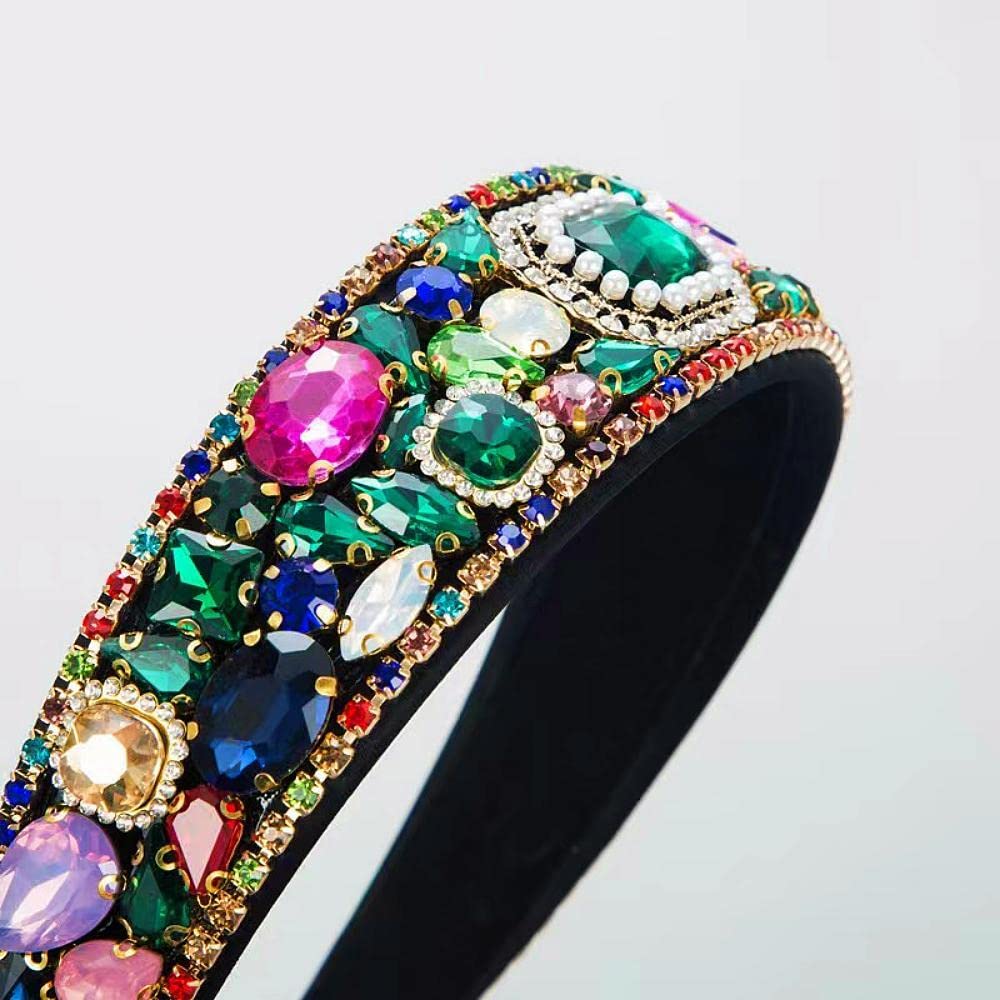 MUQINGWAN Fashion Women's Headband, Crystal Rhinestone Headband, Accessories For Women And Girls (Crystal Headband 7)