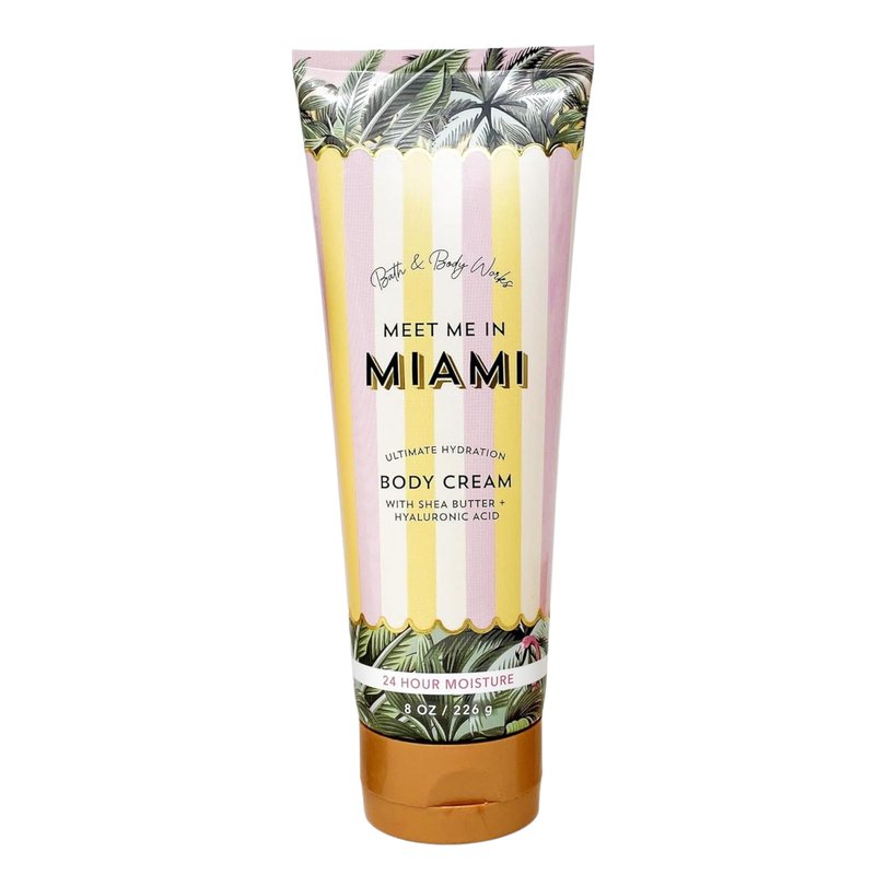 Bath & Body Works Ultimate Hydration Body Cream For Women 8 Fl Oz 1- Pack (8 Ounce (Pack of 1), Meet Me In Miami)