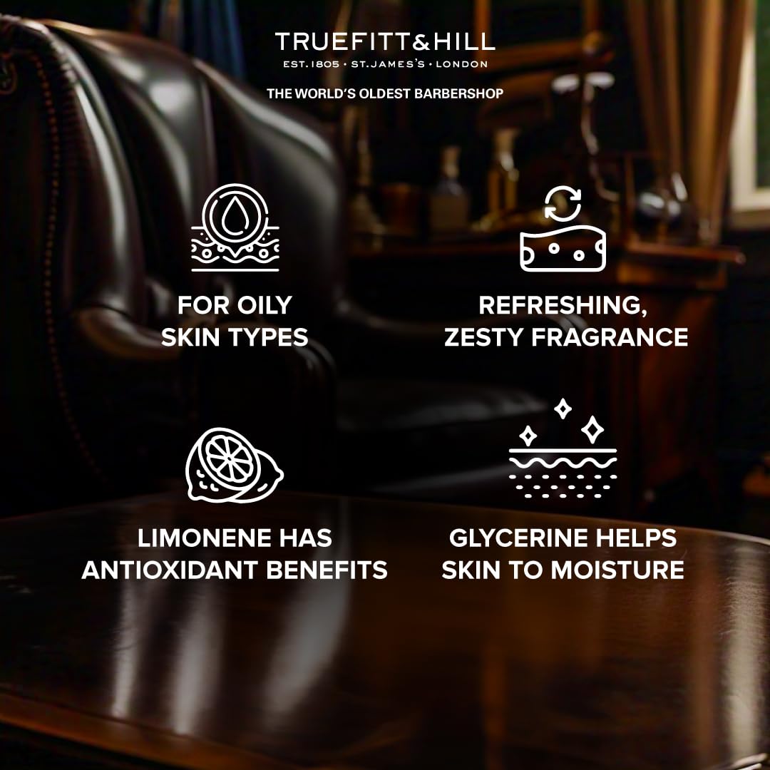 Truefitt & Hill Shaving Cream Tube - 1805 - Premium Glycerin-Based Lather, Smooth Glide, and Hydration for a Luxurious Shave - 2.65 oz