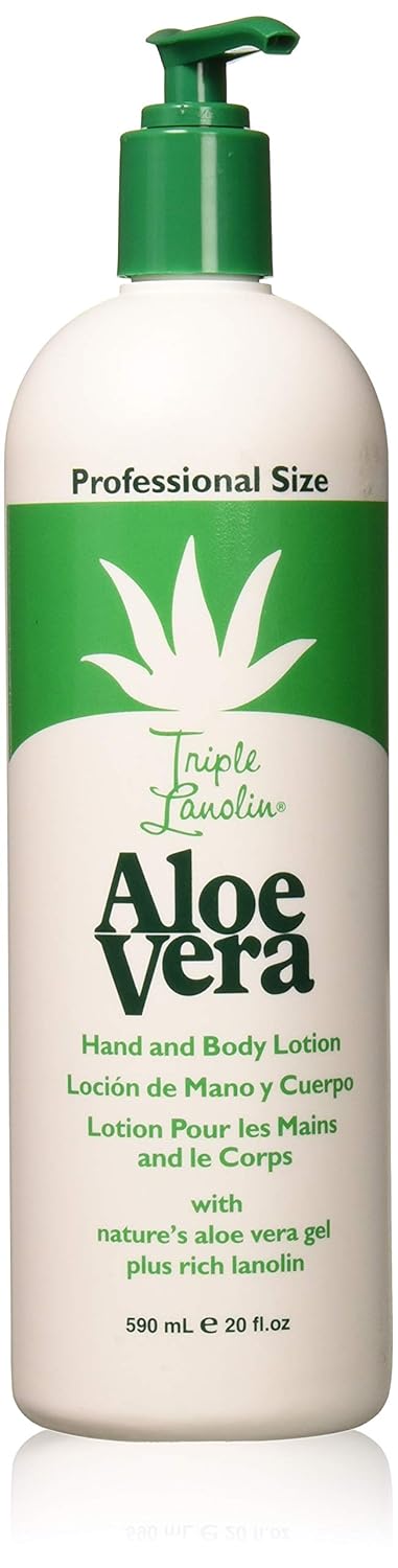 TRIPLE LANOLIN Aloe Vera Lotion,1 Gallon
