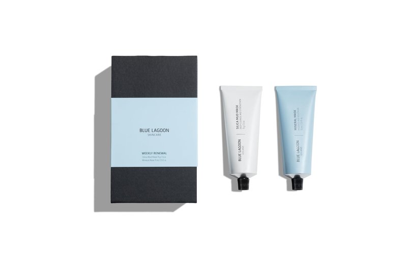 Blue Lagoon Skin Science - Weekly Glow - Purifying Facial Mask to Calm Redness & Soothe Skin Silica Mud Mask 75ml, Hydrating Overnight Mineral Face Mask 75ml