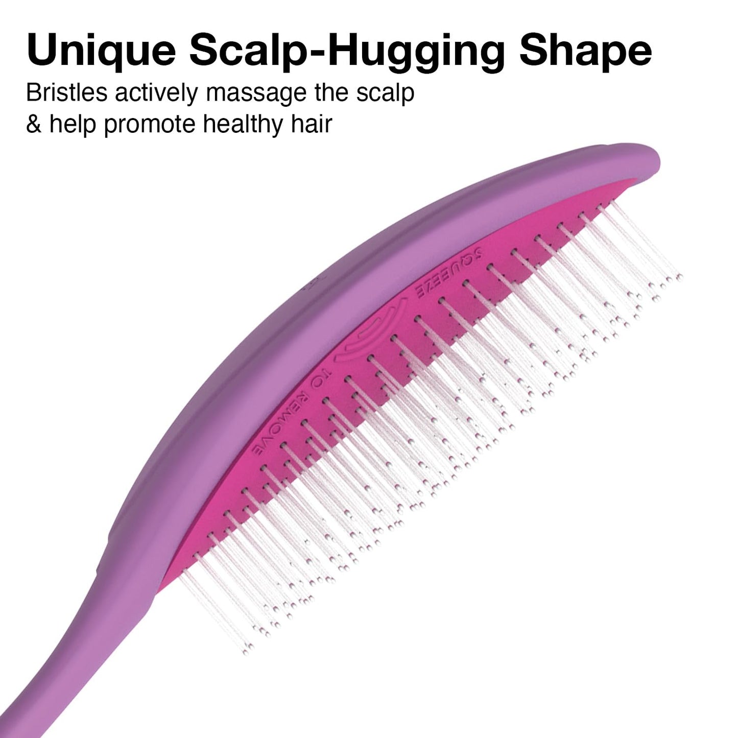 Olivia Garden OG Detangler Brush - Scalp-Massaging, Easy-Clean Design for All Hair Types