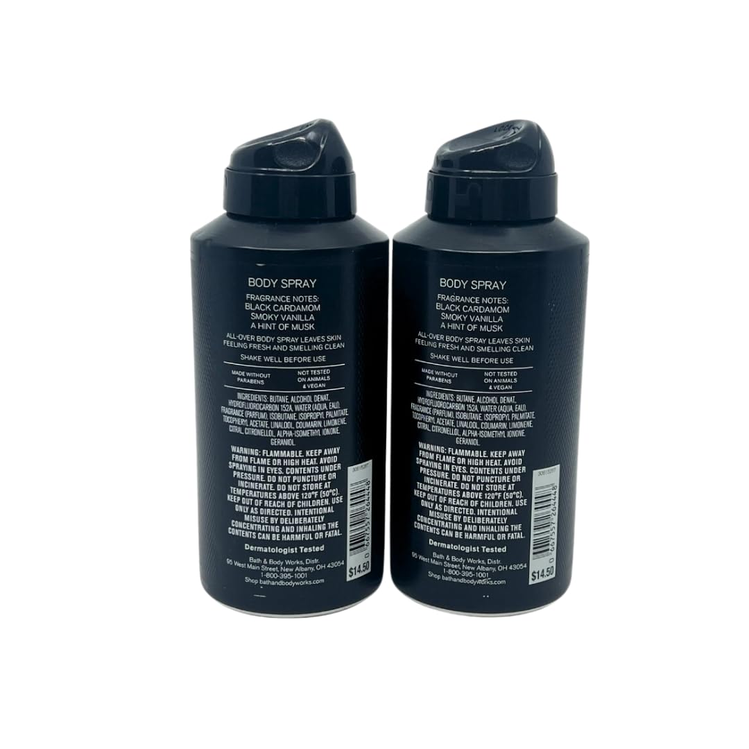 Bath and Body Works Men's Collection Freshwater Deodorizing Body Spray 3.7 Oz. 2 Set.