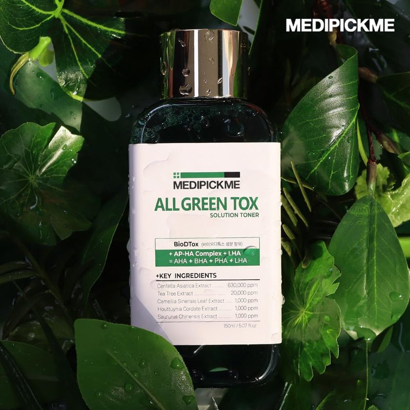 MEDIPICKME All Green Centella Toner 5.07 Fl Oz | Hydrating & Soothing Facial Toner with Centella Asiatica | Deeply Cleanses, Nourishes & Restores Skin Barrier | Korean Skincare for a Radiant Glow