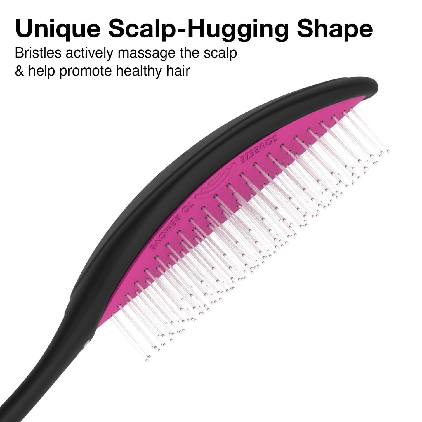 Olivia Garden OG Detangler Brush - Scalp-Massaging, Easy-Clean Design for All Hair Types