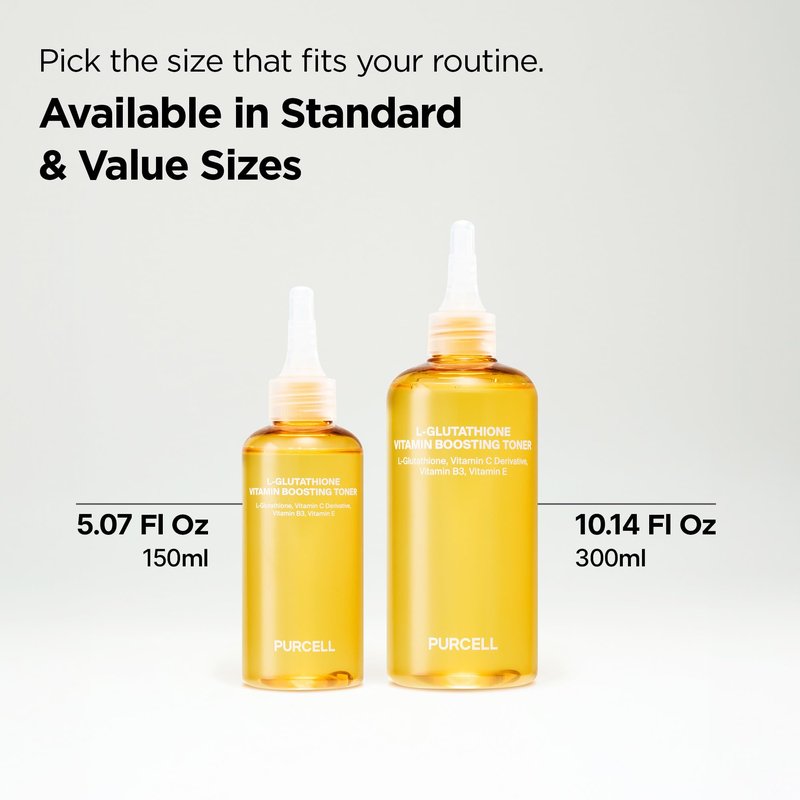 L-Glutathione Vitamin Boosting Toner infused with Niacinamide, Vitamin C, Glutathione & Tocopherol | Uneven & Dull Skin, Anti-Pigmentation Korean Skincare (10.14 fl oz / 300 ml)
