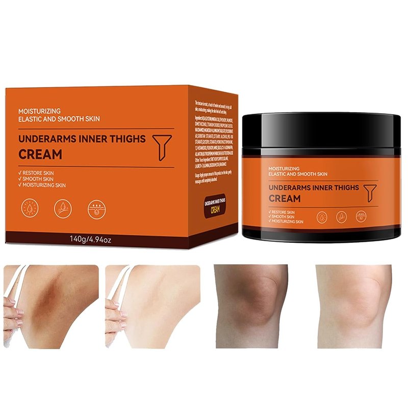 Kojic Acid Whitening Cream, Skin Bleaching Cream Intimate Dark Spot Remover for Body, Intimate Areas, Inner Thigh, Armpit, Dark Elbows and Knees, Bikini Areas, 4.94 OZ