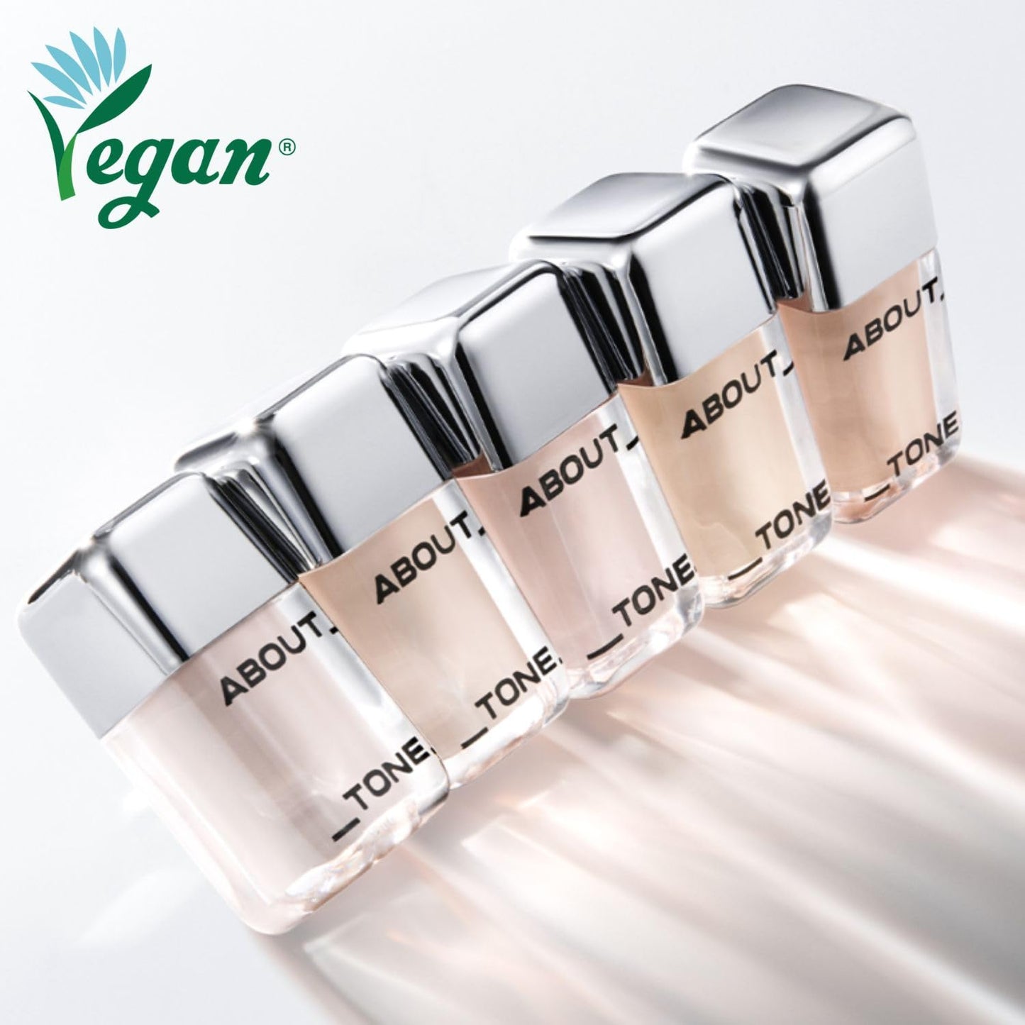 ABOUT TONE Skin Layer Cover Fit Concealer 5 Colors - Ultra Adherence Super Comfort Fit Liquid Concealer 24 Hours Long-Lasting Lightweight Coverage Vegan Korean Face Makeup (21 COOL LIGHT, 0.2)