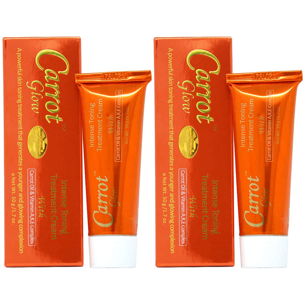 Carrot Glow Intense Toning Treatment Cream 1.7 oz (Pack of 2)