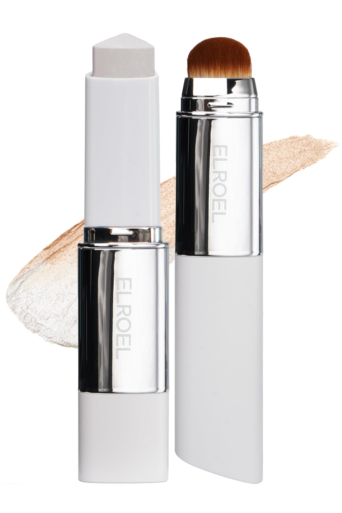 BLANC Cover Cream Stick V w/Detachable Brush - Korean Skin Care Concealer Stick Cream Foundation Makeup Stick w/Collagen, Desert Plant & Flower Oil Extracts (202 Natural Stick Foundation, 0.45 oz)
