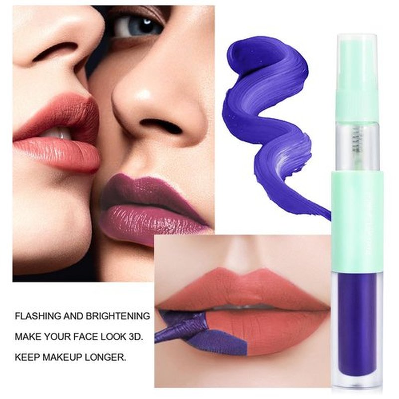 JUAAZIN Matte Lip Gloss with Spray Bottle, Carmine Liquid Lip Stain Peel Off, Long Lasting Waterproof Lipstick Lip Gloss Stain, Transfer-proof, Highly Pigmented Color (Pale Carmine)