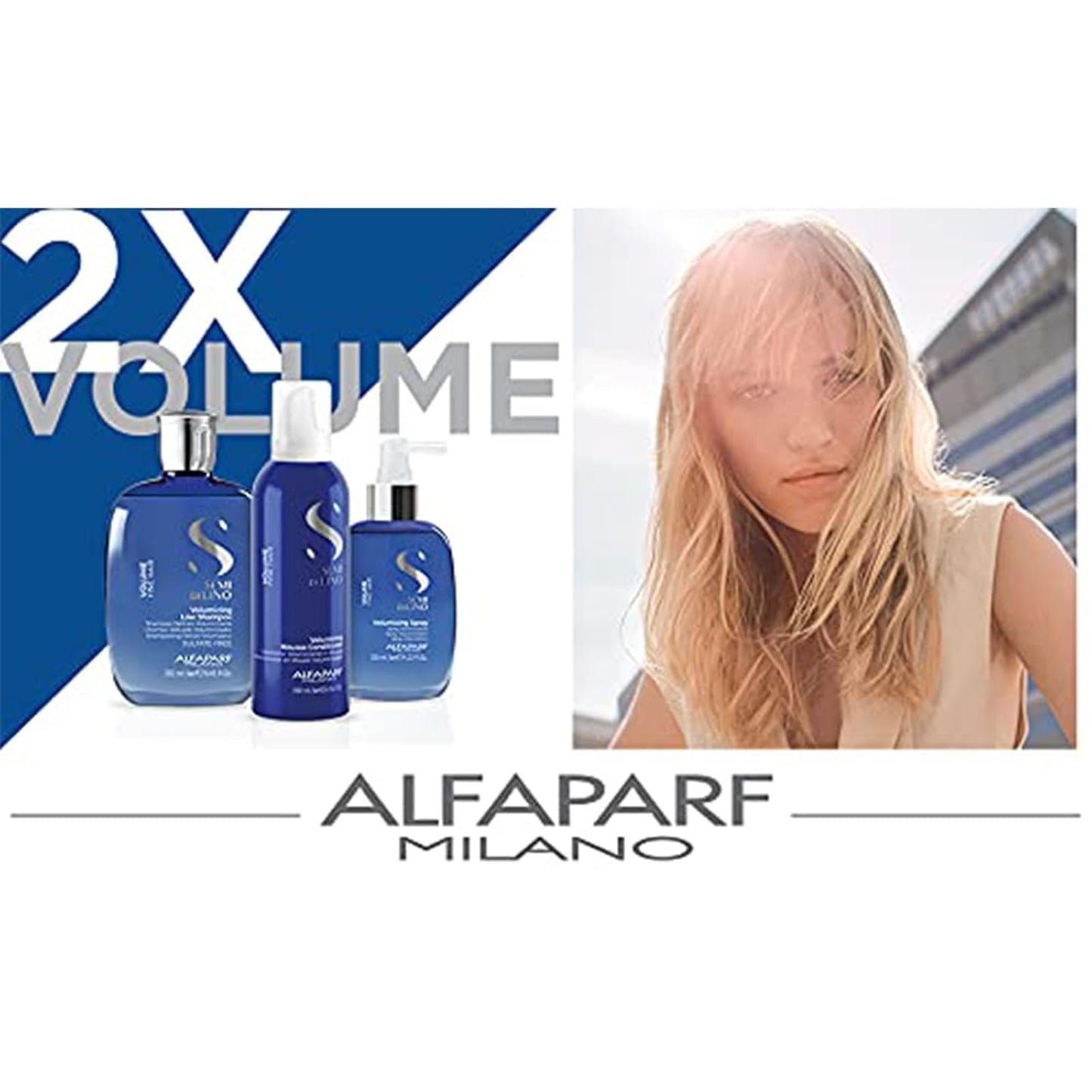 Alfaparf Milano Semi Di Lino Volume Shampoo For Fine Hair – Sulfate Free Volumizing Low Shampoo - Adds Intense Volume, Thickness and Body - Anti-Frizz - Professional Salon Quality