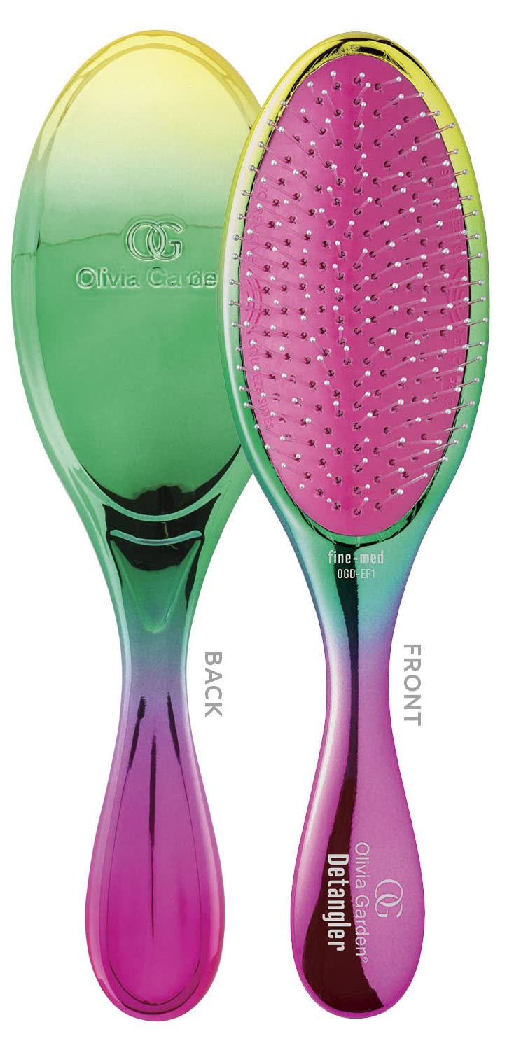 Olivia Garden OG Detangler Brush - Scalp-Massaging, Easy-Clean Design for All Hair Types