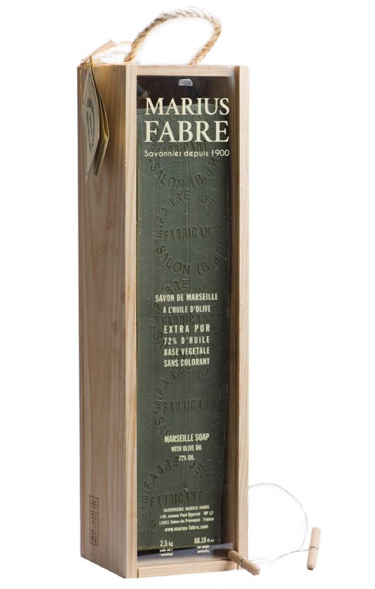Marius Fabre Savon De Marseille Extra Pur Vegetable Soap with Olive Oil 72%