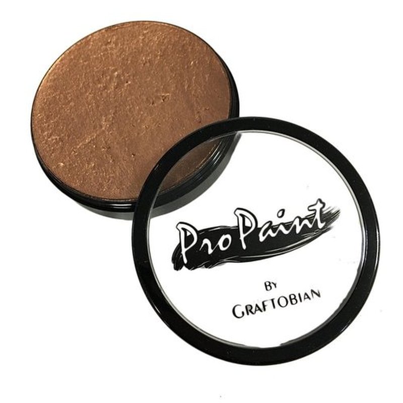 Graftobian Makeup ProPaint Face & Body Paint - Metallic Antique Bronze 30ml - Halloween Makeup - Costume Makeup for Adults - Body Paints for Adults - Face Paint Makeup - Skin Paint - Makeup Paint