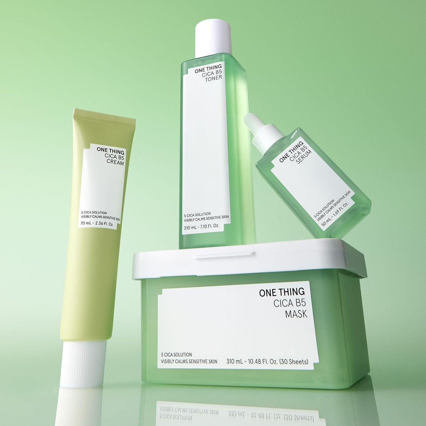 ONE THING CICA B5 calming Serum 1.69 fl.oz / 50ml | Korean Skincare, Panthenol Soothing, Hydration Boost for Sensitive Skin
