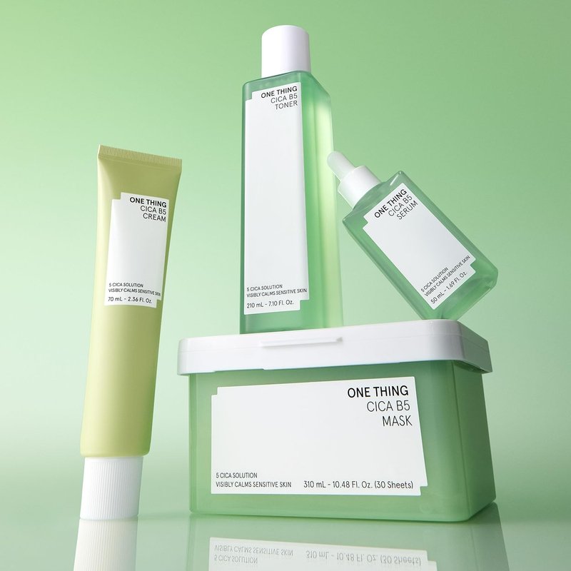 ONE THING CICA B5 calming Serum 1.69 fl.oz / 50ml | Korean Skincare, Panthenol Soothing, Hydration Boost for Sensitive Skin