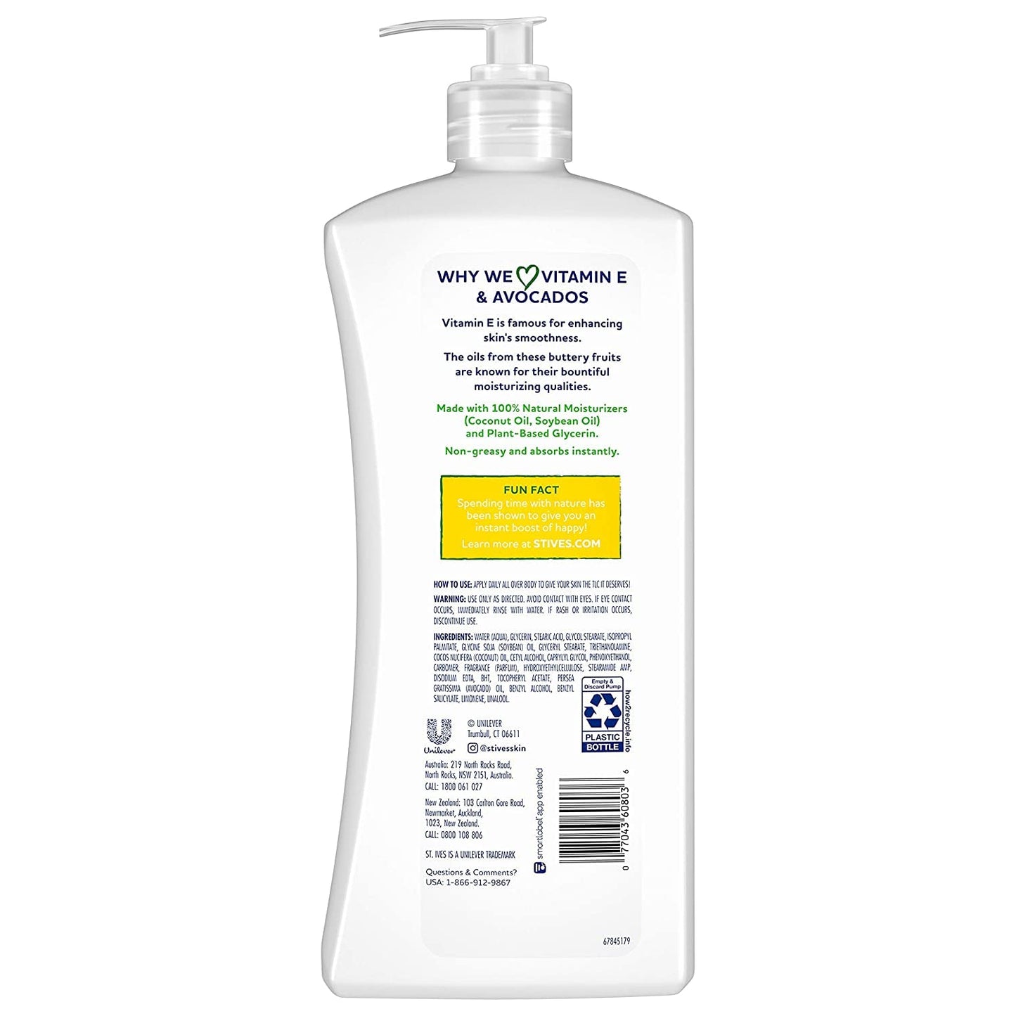 St. Ives Daily Hydrating Vitamin E & Avocado Body Lotion, 21 Ounce (Pack of 3)