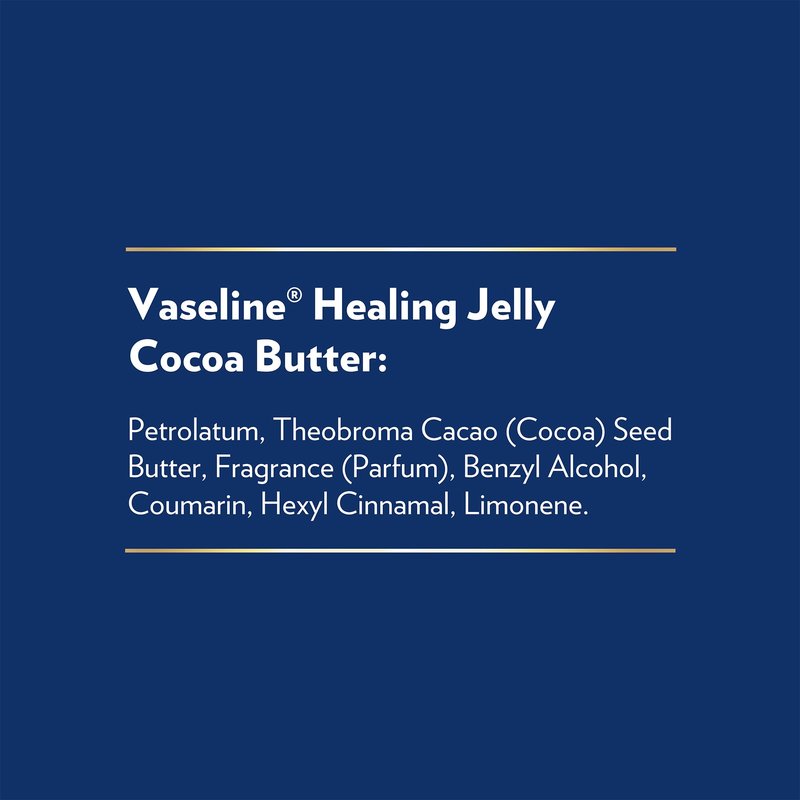 Vaseline Cocoa Butter Healing Jelly Variety Pack, 2 Sizes (7.5 Oz & 1.75 Oz) – Rich Moisturizing Ointment, Protectant & Moisturizer for Dry Skin