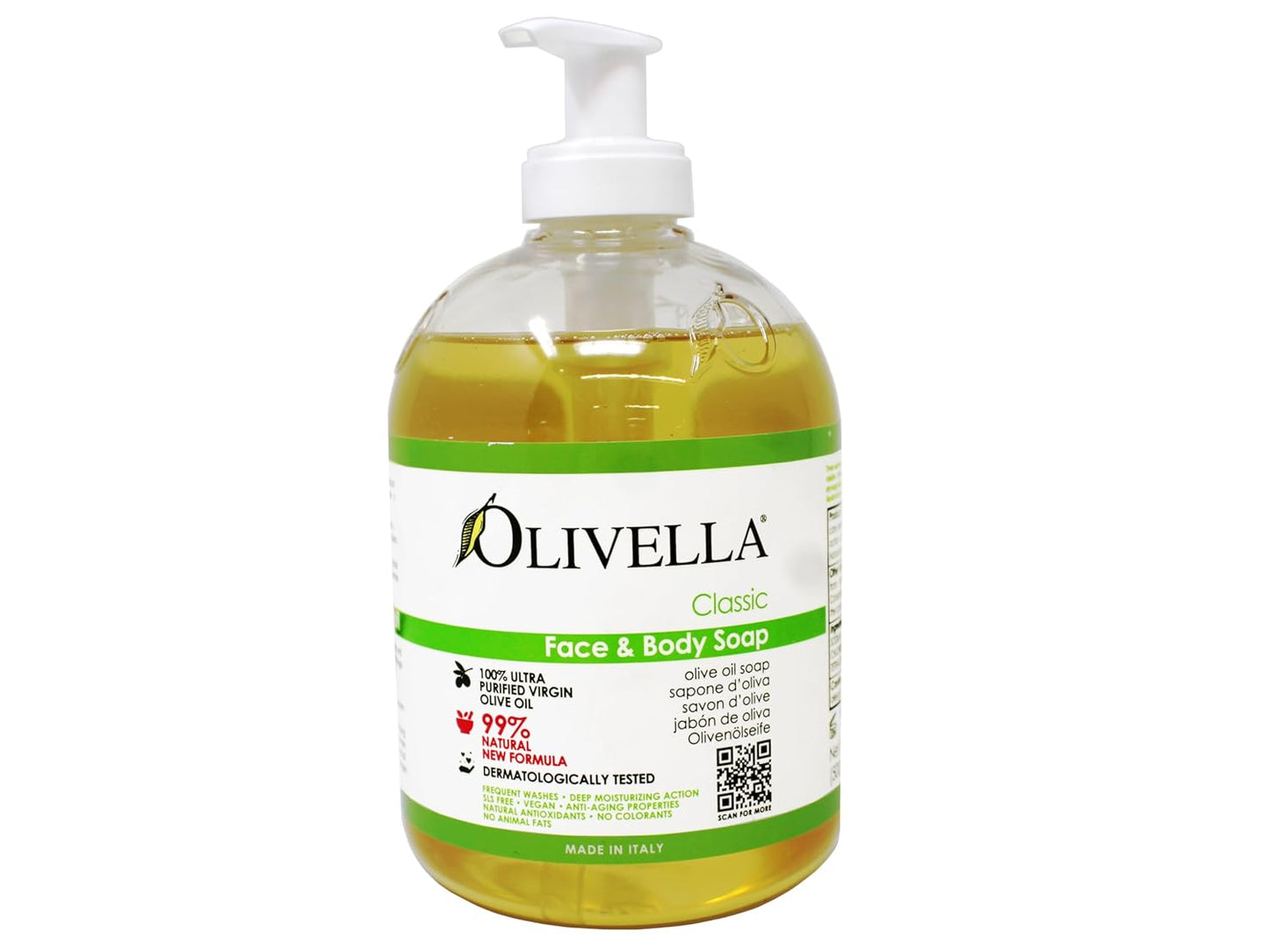 Olivella Face & Body Soap Bath Soaps 16.9 oz (Pack of 2)