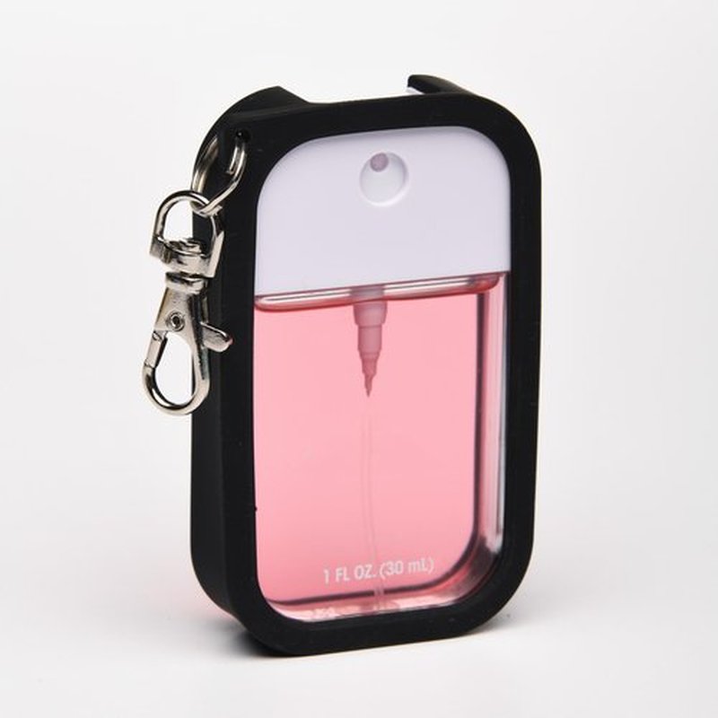 Paradise Curated Silicone Case Compatible with Touchland Hand Sanitizer Spray, Power Mist and Glow Mist 1 fl oz - 3 Pack Blackout
