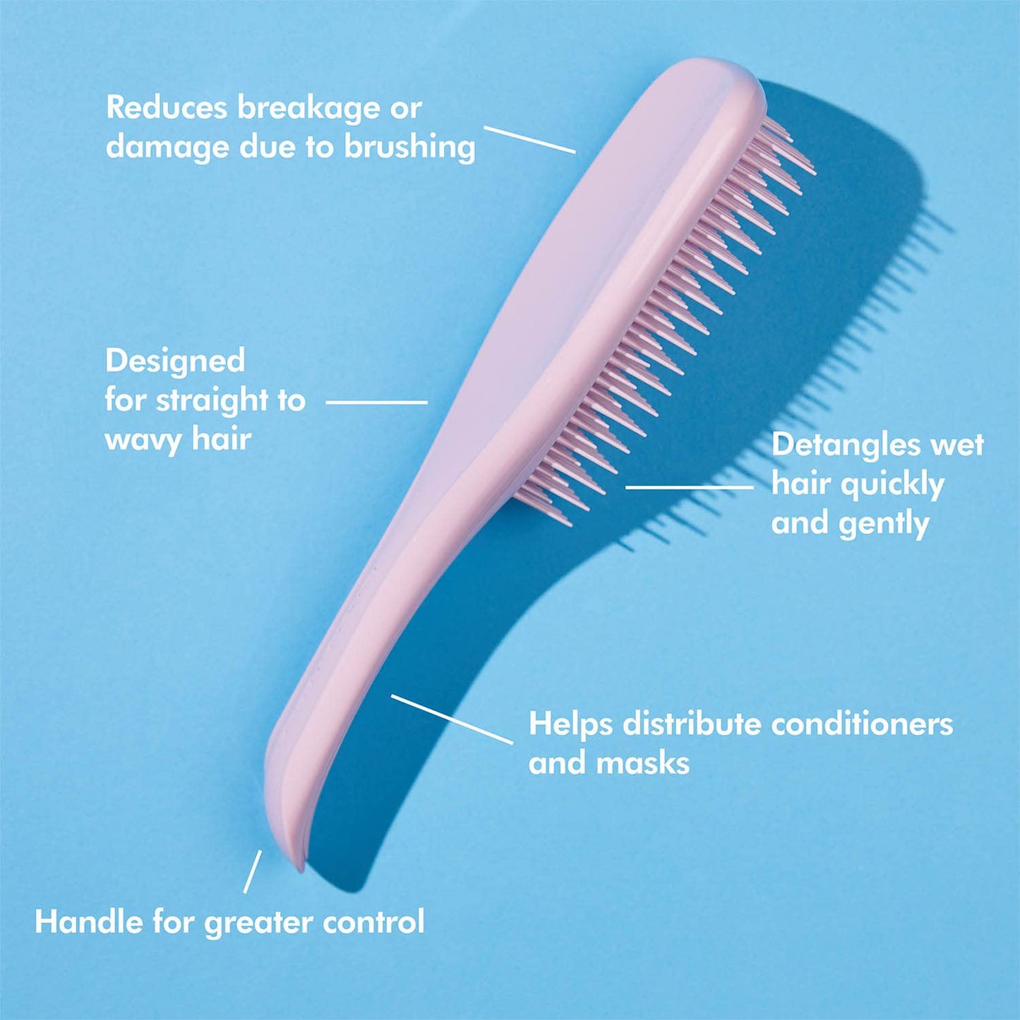Tangle Teezer Ultimate Detangler Hairbrush Duo, Eliminates Knots & Reduces Breakage for All Hair Types, Millennial Pink and Black
