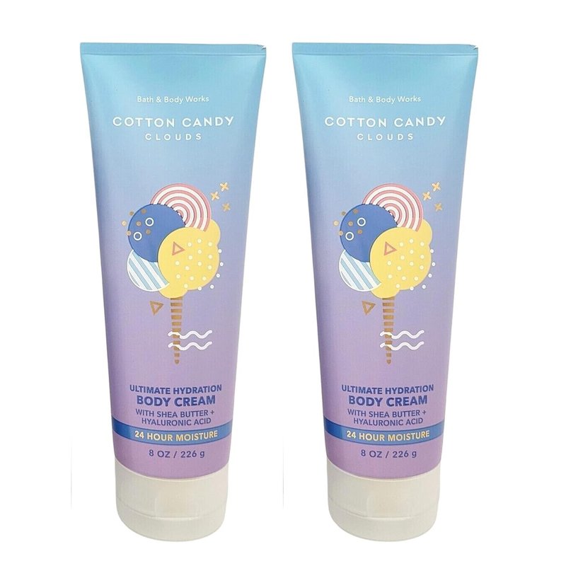 Ultimate Hydration Bath Body Cream - Cotton Candy Clouds Scent | 8 Fl Oz