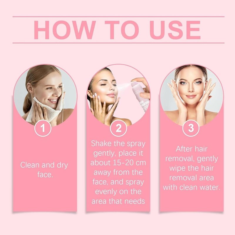 enttgo Hair Identifier Spray for Face Shaving, Skin Body Hair Identifying Spray With Razors,Moisturizing And Skin Care Set