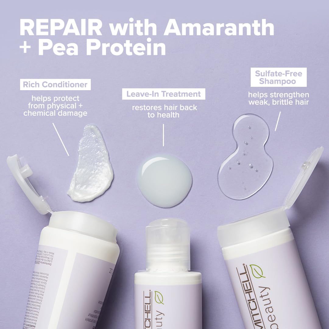 Paul Mitchell Clean Beauty Repair Conditioner, Strengthens, Balances Moisture, For Damaged, Brittle Hair