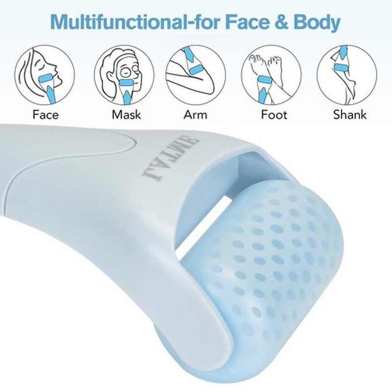 LATME Ice Roller for Face Eyes,Womens Gifts,Face Massager Roller Puffiness Migraine Pain Relief and Minor Injury (Smoggy Blue)