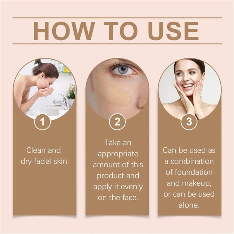 BB Tinted Moisturizer with SPF 30 - Broad Spectrum Sunscreen & Lightweight Blur Tinted Foundation, Buildable Medium Coverage for a Natural Matte Finish, Hydrating Skin Care (Ivory White)