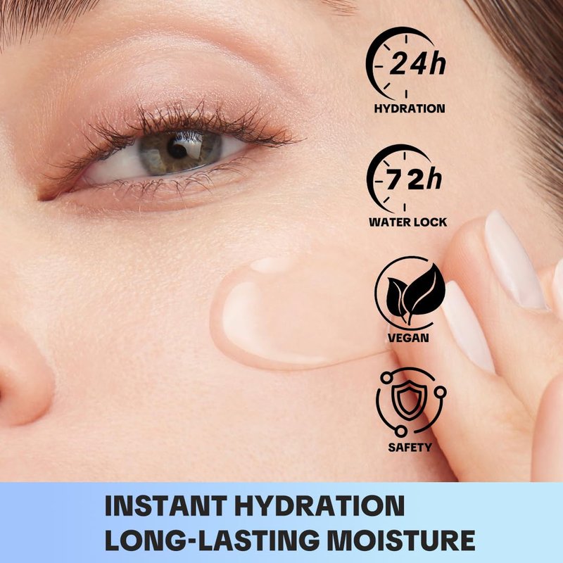 HERBICOS Hyaluronic Acid Serum for Face - 1 Fl Oz with Vitamin C, E & Jojoba Oil - Hydrating Anti-Aging Facial Serum, Brightens & Plumps Skin, Fast Absorbing Non-Sticky Formula