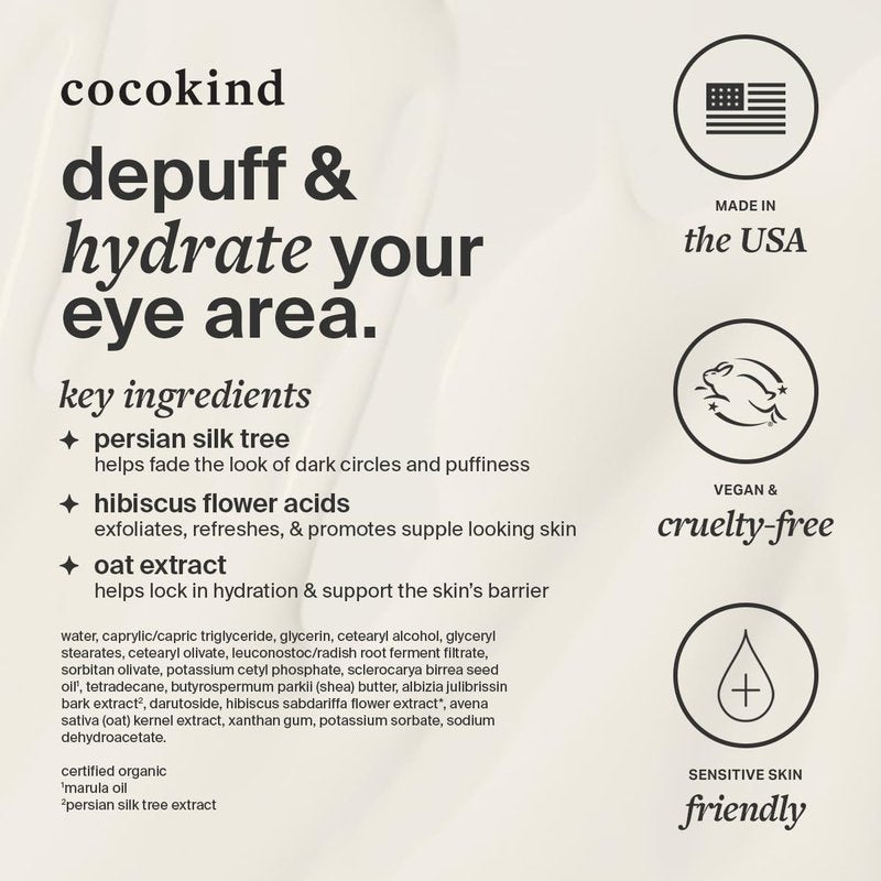 Cocokind Revitalizing Eye Cream | Soothing, Cooling Metal Applicator Tip | Hydrate, Depuff & Reduce Fine Lines and Wrinkles | Firmer and Brighter Looking Under Eye Area | 0.5 Fl Oz, 3 Pack