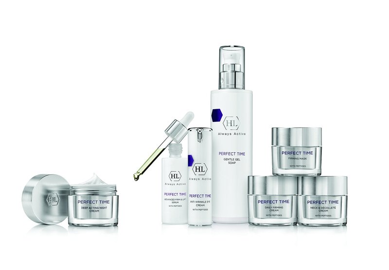 HL Holy Land Cosmetics Perfect Time Daily Firming Cream with Lipopeptides & Firming Complex to Reduce Fine Lines and Wrinkles, 1.7 fl.oz