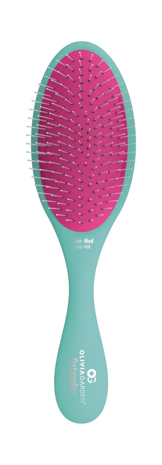 Olivia Garden OG Detangler Brush - Scalp-Massaging, Easy-Clean Design for All Hair Types