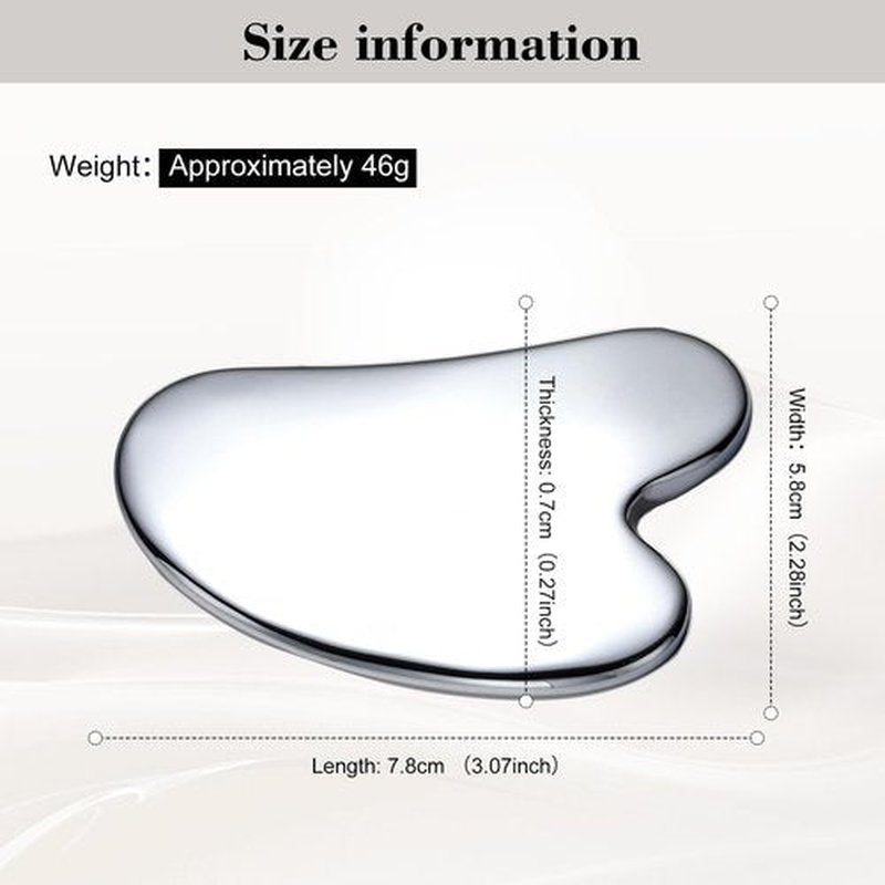 FSwsawX Terahertz Stone Gua sha Facial Tool,Natural Terahertz Gua sha Board